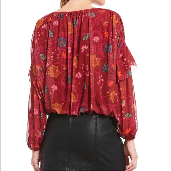 Free People Wildflower Blouse Small - Picture 3 of 6